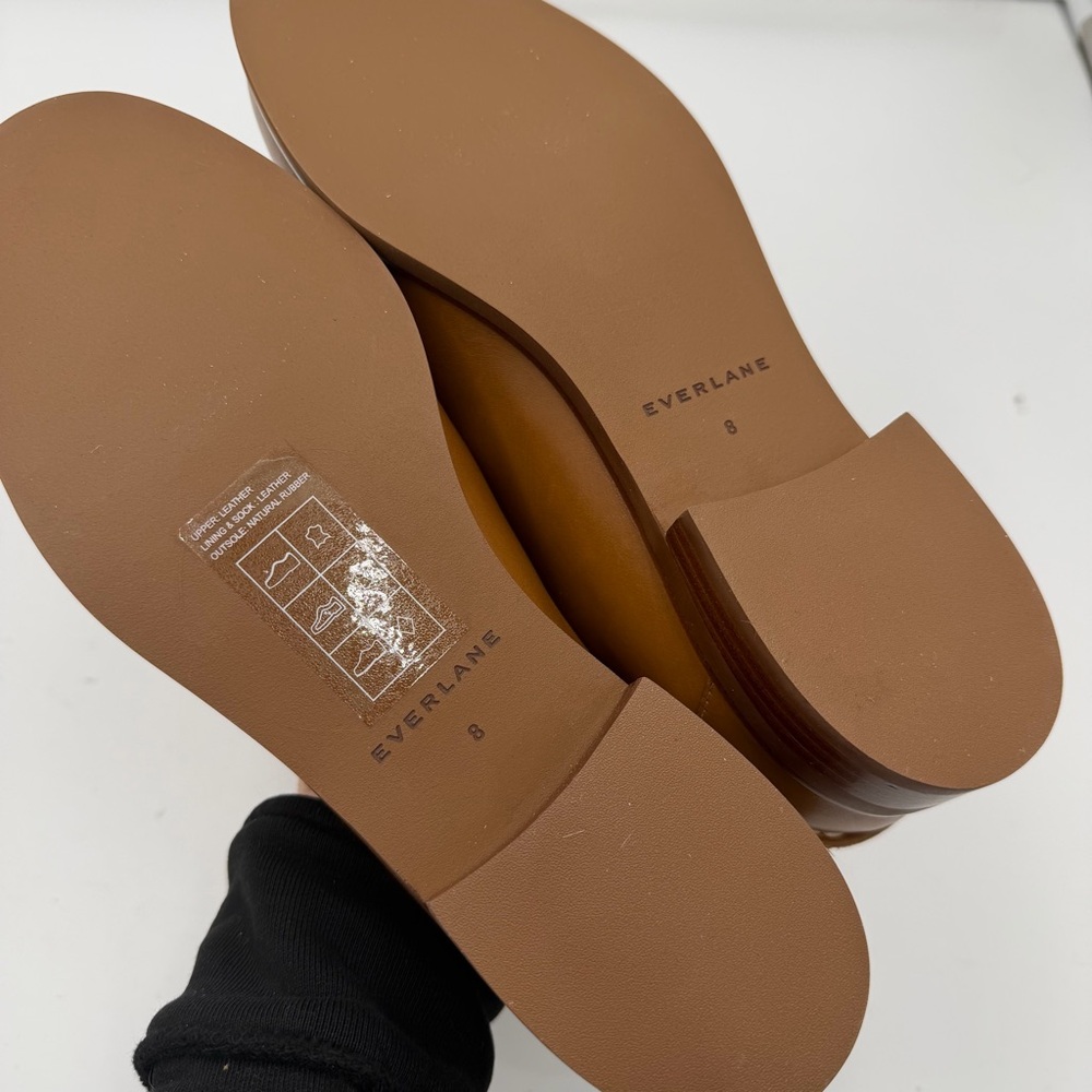 NEW Everlane Camel Tan Leather The Modern Loafer in Size 8 - Picture 10 of 12